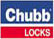 chubb locks logo blue and red